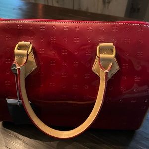 Arcadia Red - Shoulder Bag - Brand New- Leather - Italy